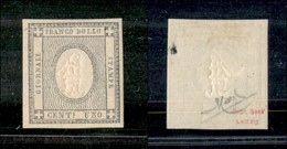 ANTICHI STATI ITALIANI - SARDEGNA - 1861 - 1 Cent (19b - Grigio Verdastro) - Gomma Originale - Raybaudi (700) - Other & Unclassified