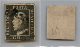 ANTICHI STATI ITALIANI - SICILIA - 1859 - 1 Grano (5c - Oliva Scuro) Usato - Diena (550) - Sonstige & Ohne Zuordnung