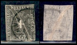 ANTICHI STATI ITALIANI - TOSCANA - 1860 - Carta Ricongiunta (prima Della Stampa) - 10 Cent (19) Usato - Non Catalogato - - Autres & Non Classés