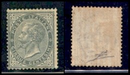 REGNO - POSTA ORDINARIA - 1863 - 5 Cent (T16) Tiratura Di Torino - Gomma Originale - Cert Diena (1250) - Andere & Zonder Classificatie