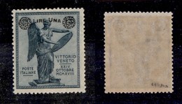 REGNO - POSTA ORDINARIA - 1924 - 1 Lira Su 15 Cent (160d) Con Filigrana Croce - Gomma Integra (600) - Other & Unclassified