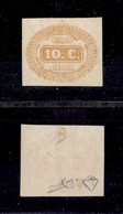 REGNO - SEGNATASSE - 1863 - 10 Cent (1) - Gomma Originale - Cert. Diena (2.500) - Otros & Sin Clasificación