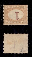 REGNO - SEGNATASSE - 1870 - 1 Cent (3b) Con Cifra Capovolta - Senza Gomma - Cert. Diena - Other & Unclassified