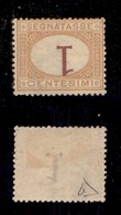 REGNO - SEGNATASSE - 1870 - 1 Cent (3b) Con Cifra Capovolta - Senza Gomma - Cert. Diena - Autres & Non Classés
