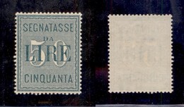 REGNO - SEGNATASSE - 1884 - 50 Lire (15) - Gomma Integra - Ottima Centratura (900) - Other & Unclassified