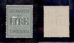 REGNO - SEGNATASSE - 1884 - 50 Lire (15) - Gomma Integra - Ottima Centratura (900) - Otros & Sin Clasificación