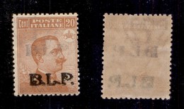 REGNO - B.L.P - 1923 - 20 Cent (15d) - Doppia Soprastampa (una Evanescente In Alto) - Gomma Integra - Dentellatura Caren - Autres & Non Classés