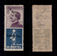 REGNO - FRANCOBOLLI PUBBLICITARI - 1924 - Saggi - 50 Cent De Montel (12) Con Doppia Soprastampa Saggio (una Obliqua) - G - Other & Unclassified