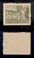 OCCUPAZIONI I GUERRA MONDIALE - FIUME - 1919 - 10 Corone (56/Iac) - Dentellatura Mista - Gomma Integra (2.500) - Other & Unclassified