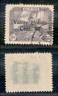 OCCUPAZIONI I GUERRA MONDIALE - FIUME - 1920 - 60 Cent Valore Globale (106 A - Violetto) - Usato - Cert. AG (600) - Other & Unclassified