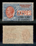 OCCUPAZIONI I GUERRA MONDIALE - DALMAZIA - 1922 - 1,20 Lire Su 1,20 (2 - Espressi) - Gomma Integra (1000) - Andere & Zonder Classificatie