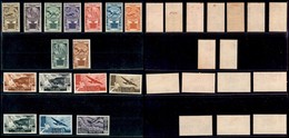 COLONIE - EMISSIONI GENERALI - 1933 - Cinquantenario Eritreo (23/31 + Aerea 15/21) - Emissione Completa - Gomma Original - Autres & Non Classés