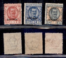 COLONIE - ERITREA - 1926 - Soprastampati (113/115) - Serie Completa - Gomma Integra (1.250) - Otros & Sin Clasificación