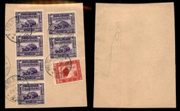 COLONIE - SOMALIA - 1932 - Pittorica - 5 Lire (181) + Sei 10 Lire (211) Usati Su Frammento - Mogadiscio 19.7.1940 - Other & Unclassified