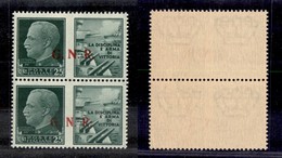 RSI - G.N.R. BRESCIA - 1943 - R Terzo + Terzo Tipo - 25 Cent Marina (13/Ia + 13/II) In Coppia - Gomma Integra - Altri & Non Classificati