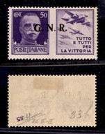 RSI - G.N.R. BRESCIA - 1943 - R Terzo - 50 Cent Aviazione (23/Ia) - Gomma Originale - Sorani - Other & Unclassified