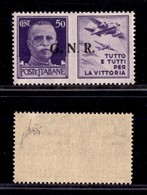 RSI - G.N.R. BRESCIA - 1943 - R Terzo - 50 Cent Aviazione (23/Ia) - Gomma Integra - Cert. AG (800) - Autres & Non Classés