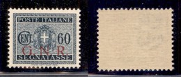 RSI - G.N.R. BRESCIA - 1943 - 60 Cent (54/I - Segnatasse) - Gomma Integra (625) - Other & Unclassified