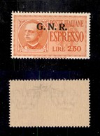 RSI - G.N.R. VERONA - 1944 - 2,50 Lire (20 - Espressi) Con Soprastampa In Alto - Gomma Integra - Non Catalogato - Raybau - Other & Unclassified