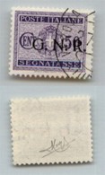 RSI - G.N.R. VERONA - 1944 - 50 Cent (53 - Segnatasse) Usato A Verona - Raybaudi (500) - Autres & Non Classés