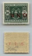 RSI - G.N.R. VERONA - 1944 - 2 Lire (56a - Segnatasse) Con Soprastampa Capovolta - Gomma Integra - Oliva (450) - Other & Unclassified