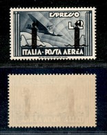 RSI - SAGGI-VERONA - 1944 - 2 Lire (P16 - Aerea) - Gomma Integra - Cert. AG (6.000) - Other & Unclassified