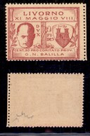 EMISSIONI LOCALI - LIVORNO - 1930 - 30 Cent (1) - Gomma Integra - Chiarello (400) - Sonstige & Ohne Zuordnung