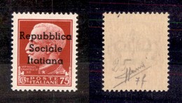 EMISSIONI LOCALI - TERAMO - 1944 - 75 Cent (7h) - Errore Itatiana - Gomma Integra - Sorani (4.500) - Altri & Non Classificati