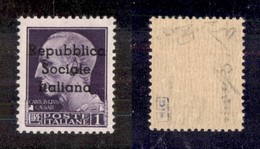 EMISSIONI LOCALI - TERAMO - 1944 - 1 Lira (8 L) - U Piccolo - Gomma Integra - Cert. Raybaudi (3.300) - Other & Unclassified