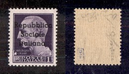 EMISSIONI LOCALI - TERAMO - 1944 - 1 Lira (8 L) - U Piccolo - Gomma Integra - Cert. Raybaudi (3.300) - Altri & Non Classificati