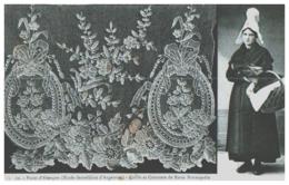 Delcampe - COIFFE ET DENTELLE , école De Dentellière D'argentan , Point D'Aençon , Coiffe De Basse Normandie - Argentan