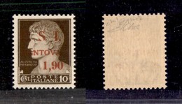 C.L.N. - MANTOVA - 1945 - Non Emesso - 10 Cent + 1,90 Lire (12w) Senza Punto Dopo S - Gomma Integra - Cert. Raybaudi (3. - Other & Unclassified