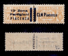 C.L.N. - PIACENZA - 1945 - 50 Cent Pacchi (Errani 31) - Gomma Integra - Cert. AG - Autres & Non Classés