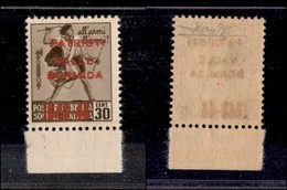 C.L.N. - VALLE BORMIDA - 1945 - 30 Cent (4A - Soprastampa Vermiglio) Bordo Foglio - Gomma Integra - Raybaudi (500) - Sonstige & Ohne Zuordnung