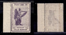 C.L.N. - VALLE BORMIDA - 1945 - 50 Cent (12bb) Con Filigrana Lettere - Gomma Integra (750) - Autres & Non Classés