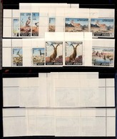 OLTREMARE - GIORDANIA - 1968 - Animali (682/690) - Serie Completa In Coppie Orizzontali Angolo Di Foglio - Gomma Integra - Sonstige & Ohne Zuordnung