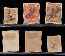 OLTREMARE - IRAN - 1899/1901 - Soprastampati (126/128) - Serie Completa - Gomma Originale - Altri & Non Classificati