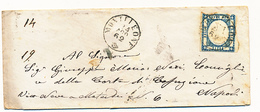 1862 PROVINCE NAPOLETANE 2 GRANA ANNULLATO MONTELEONE CERCHIO PICCOLO - Napels