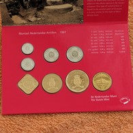 Antilles Netherlands Set 1 5 10 25 50 Cents 1 2.1/2  Gulden 1997 Unc - Netherlands Antilles
