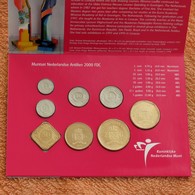 Antilles Netherlands Set 1 5 10 25 50 Cents 1 2.1/2 5  Gulden 2000 Unc - Antillas Neerlandesas
