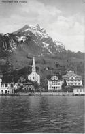 HERGISWIL AM SEE → Dorfpartie Bei Der Kirche Vom See Her Anno 1910 - Hergiswil