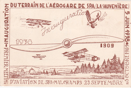Journée D'Aviation De SPA  -  Inauguration De L'aérogare De SPA (La Sauvenière)  - 1938 - Luftpost