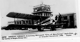 Imperial Airways Armstrong Whitworth ''City Of Manchester'' At Croydon Aerodrome 1932  -  Carte Postale - 1919-1938: Entre Guerres