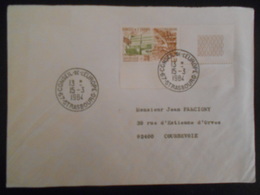 France Service Lettre De Strasbourg 1984 Pour çourbevoie - Lettres & Documents