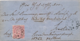 Norddeutscher Bund / NDP - 3 Kr On Complete Folded Letter From Buedingen - North German Conf.