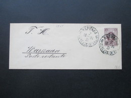 Russland / Polen 1894 GA Umschlag U 29 A Ortsbrief Warschau / Warszawa Poste Restante - Cartas