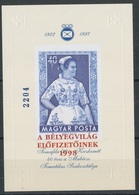 1998. Folk Costume - Commemorative Sheet With Gift Overprint - Herdenkingsblaadjes