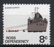 Ross Dependency Single 8c Definitive Stamp From 1972. - Ongebruikt