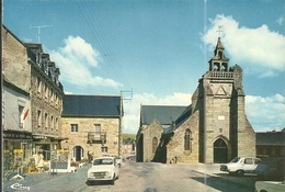 ( ST NICOLAS DU PELEM  )( 22 COTES DU NORD ) LA PLACE DU CREISKER - Saint-Nicolas-du-Pélem