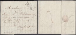 BELGIQUE LETTRE DATE DE NIEUPOORT 16/11/1823 GRIFFE "VEURNE FRANCO"   (DD) DC-6196 - 1815-1830 (Hollandse Tijd)